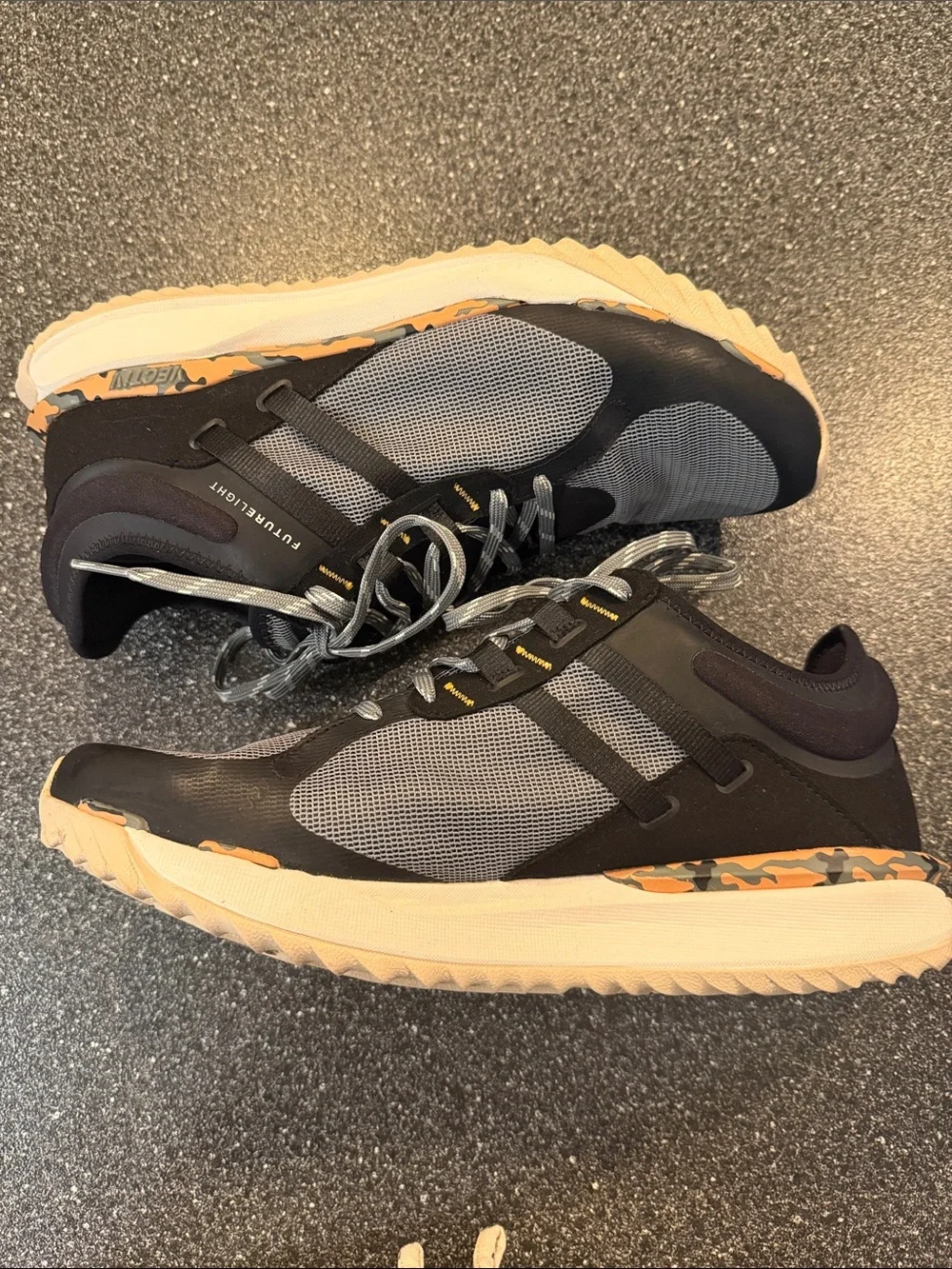 The North Face Men's Grey and Black Vectiv Trail Running Shoes - size 11.5